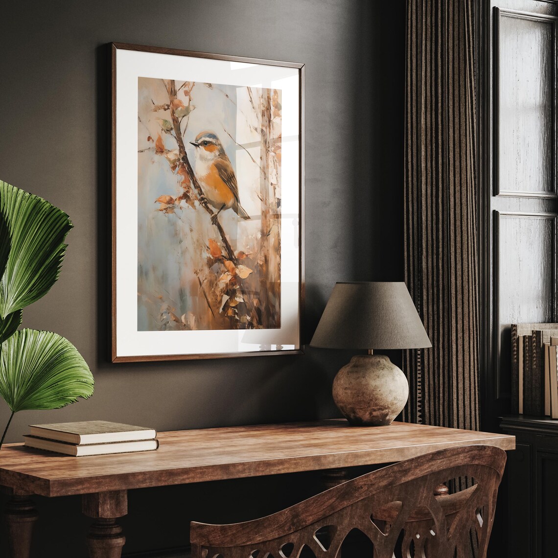 Bird Print, Autumn Seasonal Wall Art Print - Image 3