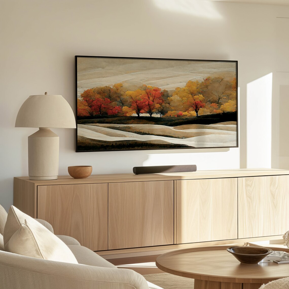 Autumn Landscape Art Print, Fall Foliage Trees - Image 2