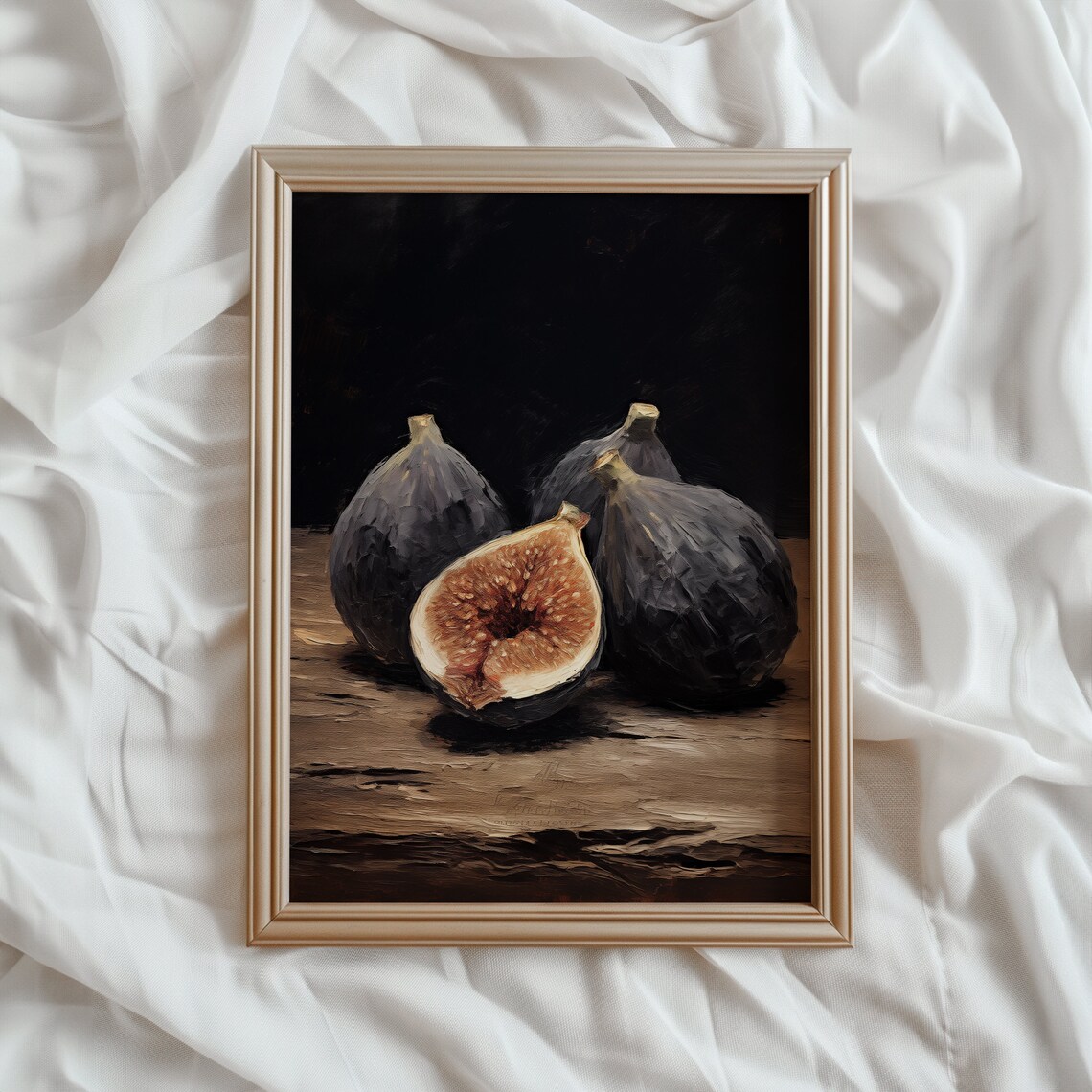 Fig Art Print, Vintage Rustic Kitchen Decor
