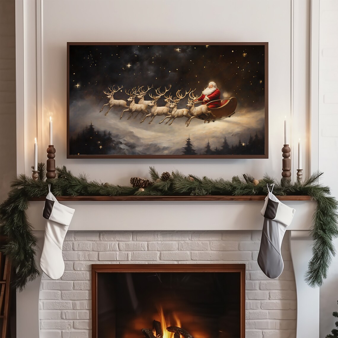 Christmas TV Art For Frame TV Poster Print