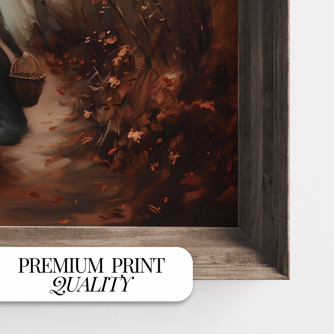 Rustic Fall Painting, Vintage Style Autumn Art Print - Image 2