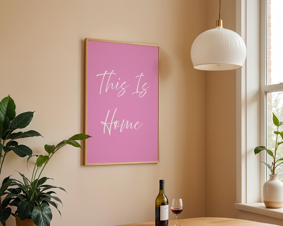 This Is Home Typography, Cozy Spaces Poster - Image 3