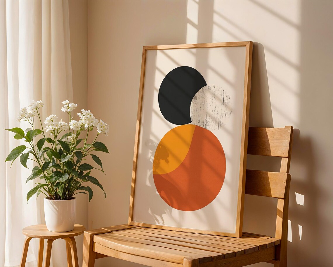 Circles Abstract Art, Home And Office Decor - Image 4