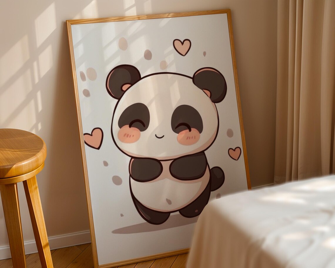 Cute Panda Poster for Panda Lovers - Image 4