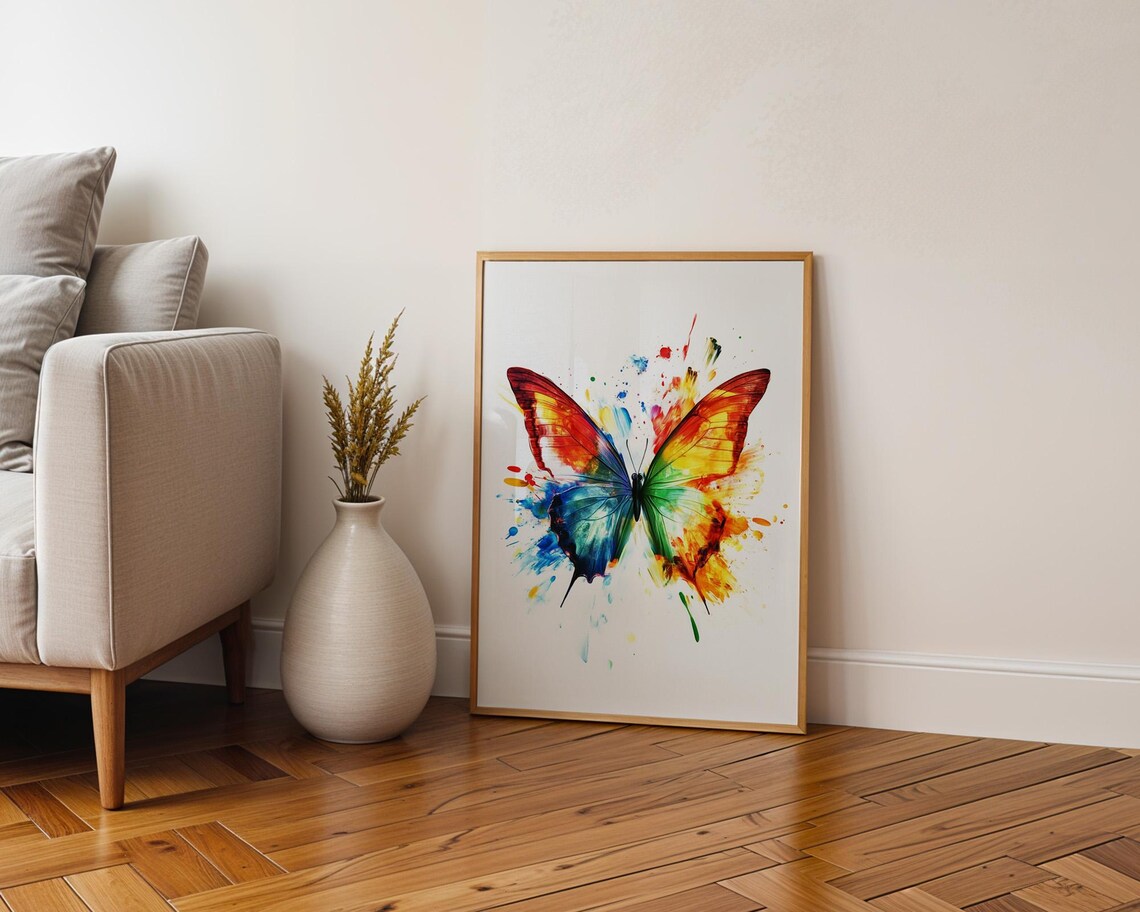 Butterfly Art Print, Modern Kitchen Decor - Image 5