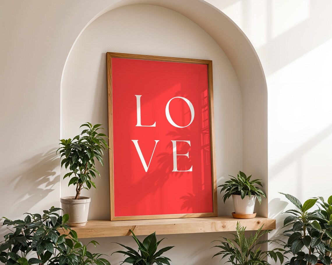 Love Text Art, Home Kitchen Office Decor - Image 6