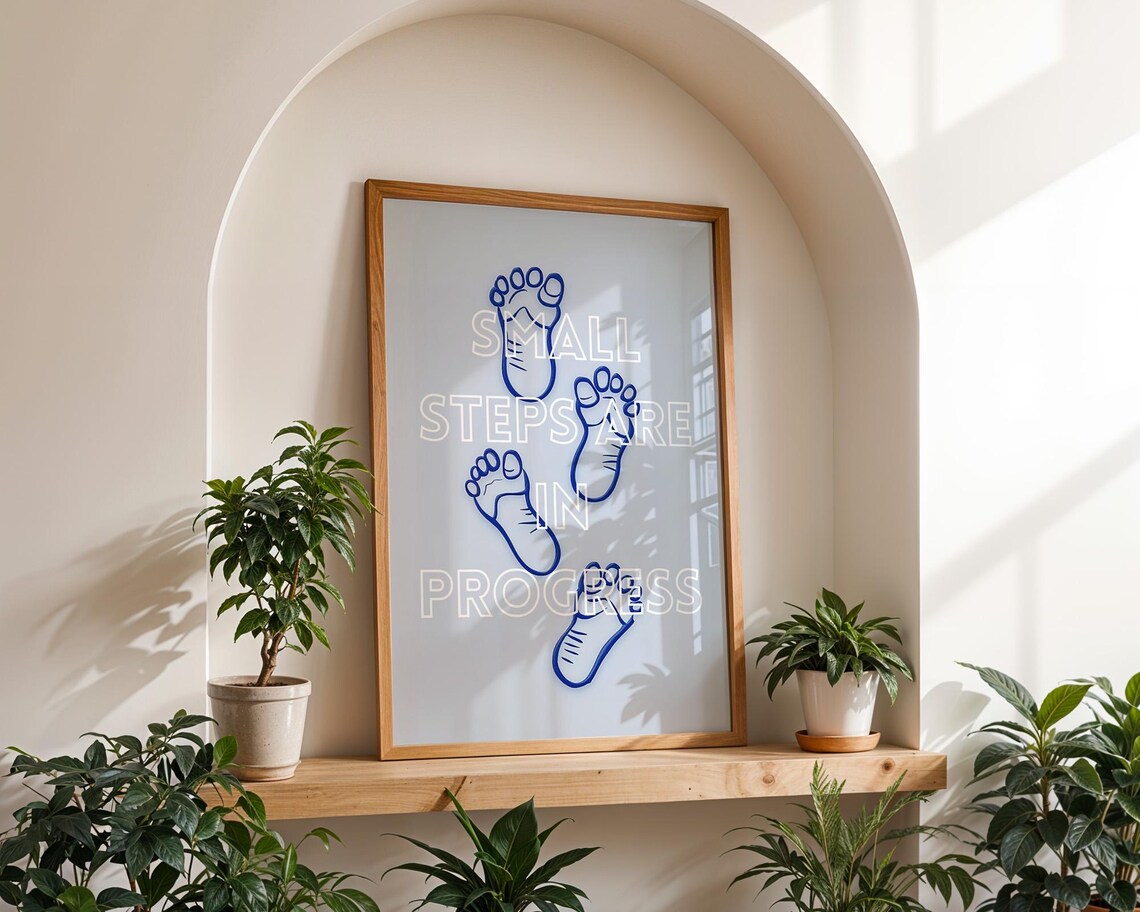 Small Steps Are In Progress Inspirational Wall Art - Image 5