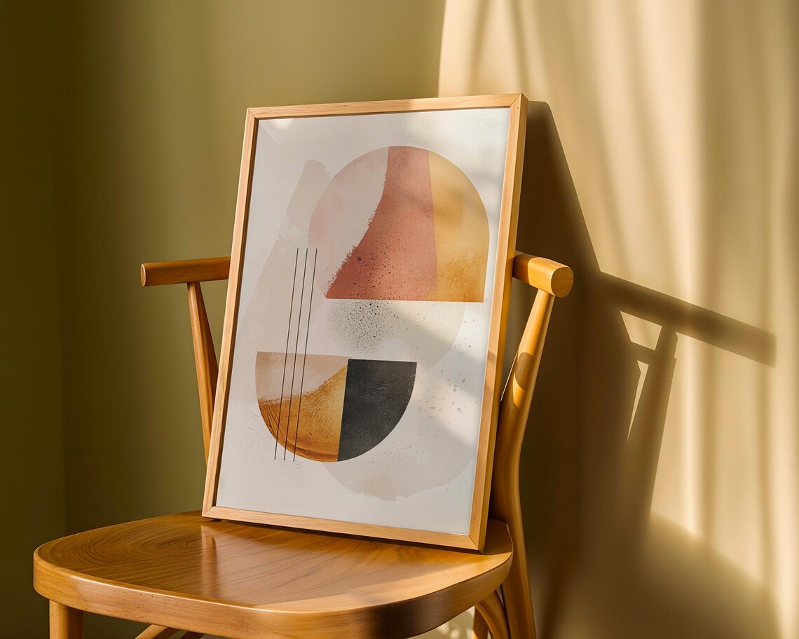 Abstract Boho Style Wall Art For Home Office - Image 6