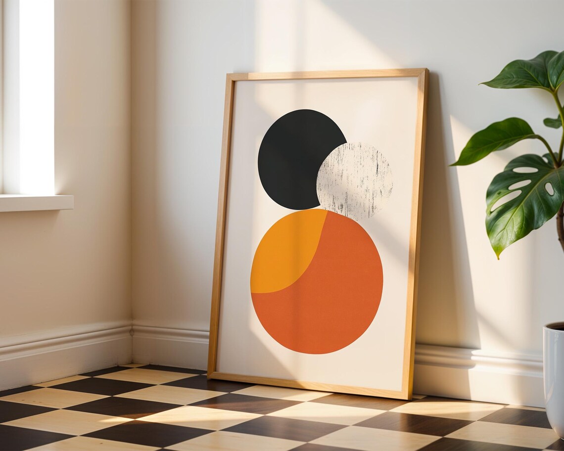 Circles Abstract Art, Home And Office Decor - Image 3