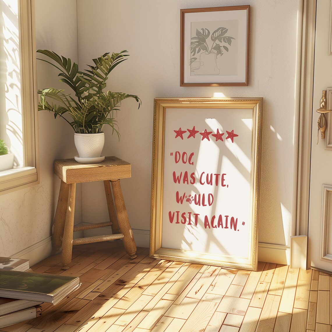 Funny Dog Quote Poster, Quirky Minimalist Decor - Image 3
