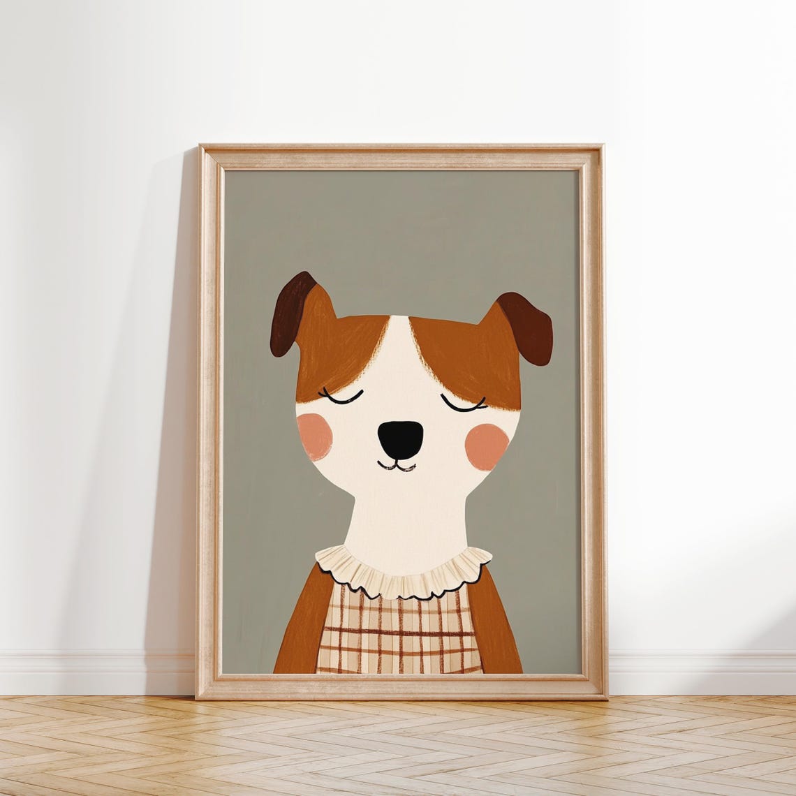 Dog Wall Art Nursery Boys Room Decor Cute Animal Illustration - Image 3