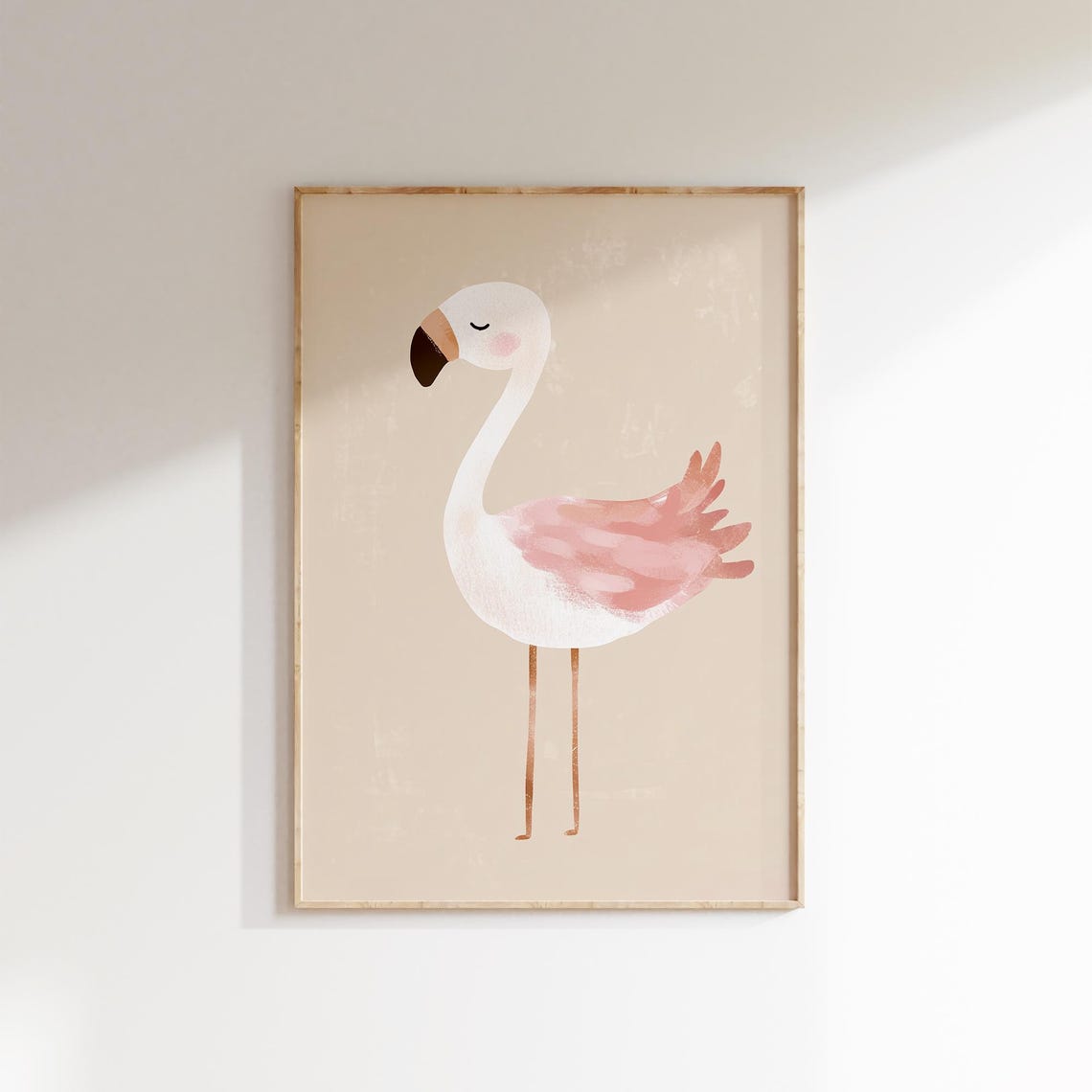 Flamingo Wall Art Nursery Print Kids Room Decor Tropical Animal Poster Baby Room Art Flamingo Pink Girls Room Decor - Image 2