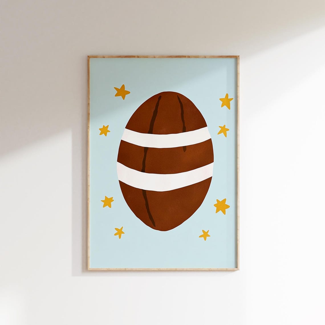 Football Wall Art Sports Themed Nursery Print Boys Room Decor Kids Wall Art Poster Athletic Room Decor Toddler Sports Decor - Image 2