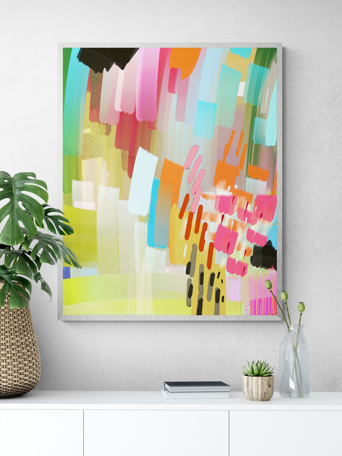 Modern Abstract Colorful Multicolor Art Print - Image 4