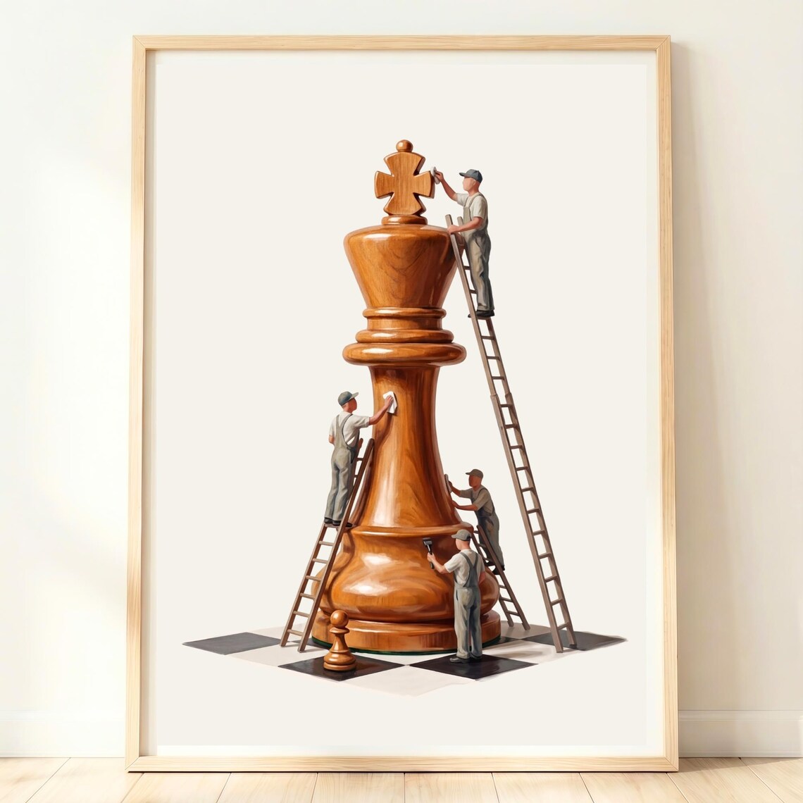 Chess Wall Art, Home Office Decor