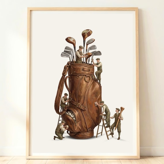 Vintage Golf Art Retro Poster Print Decor