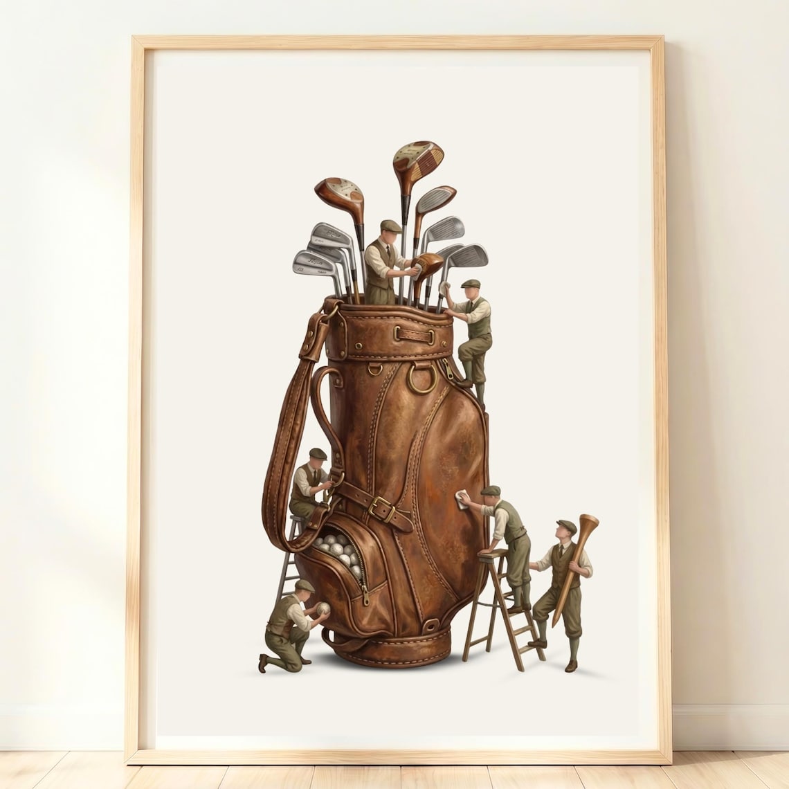 Vintage Golf Art Retro Poster Print Decor