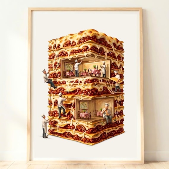 Italian Kitchen Art - Lasagne Poster Print