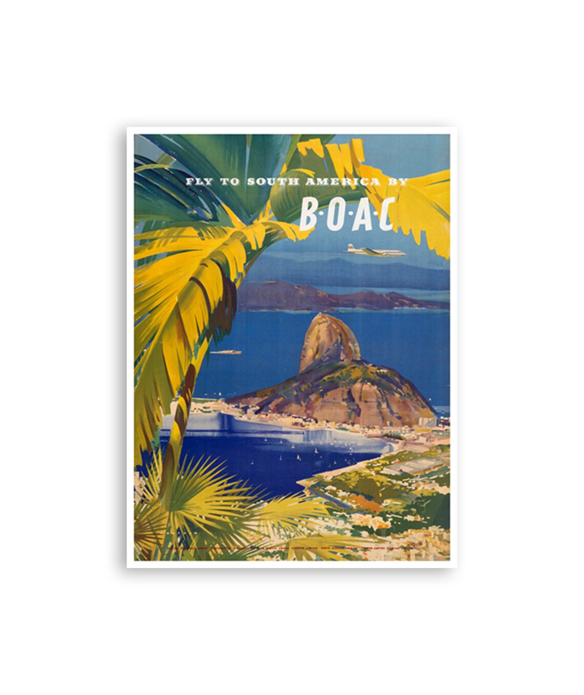 Brazil Travel Poster, Rio De Janeiro Art Print