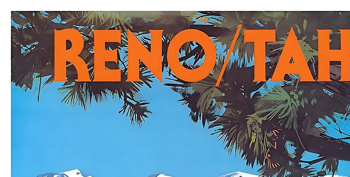 Lake Tahoe Vintage Travel Poster Art Print - Image 2