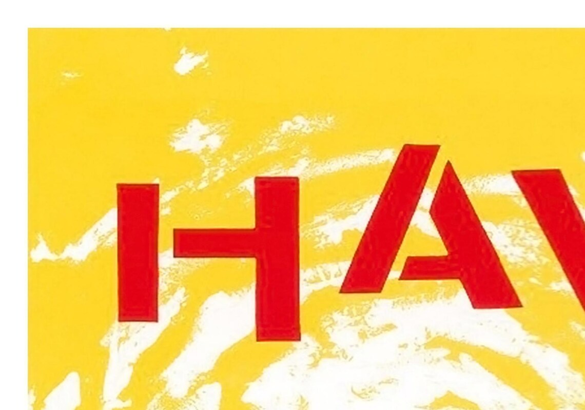 Hawaii Vintage Travel Poster, Ocean Beach Decor - Image 2