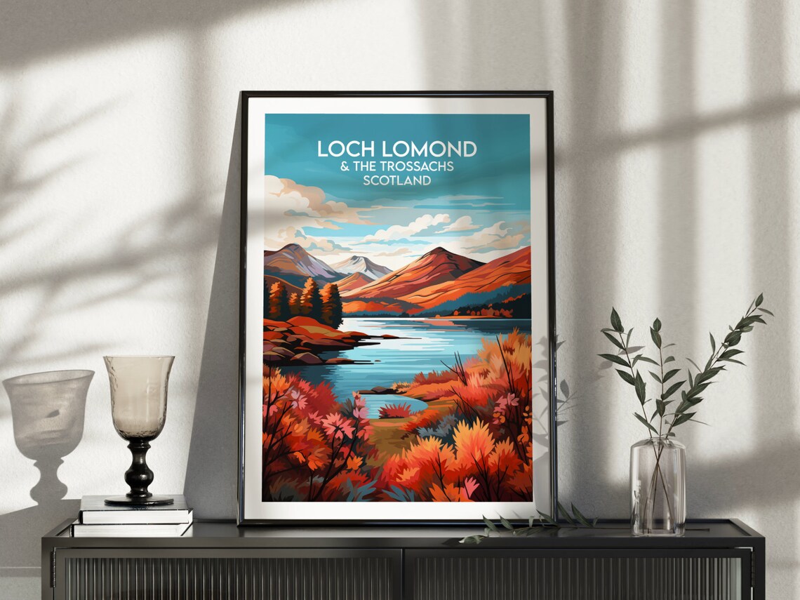 Loch Lomond The Trossachs Travel Poster, Scotland - Image 4