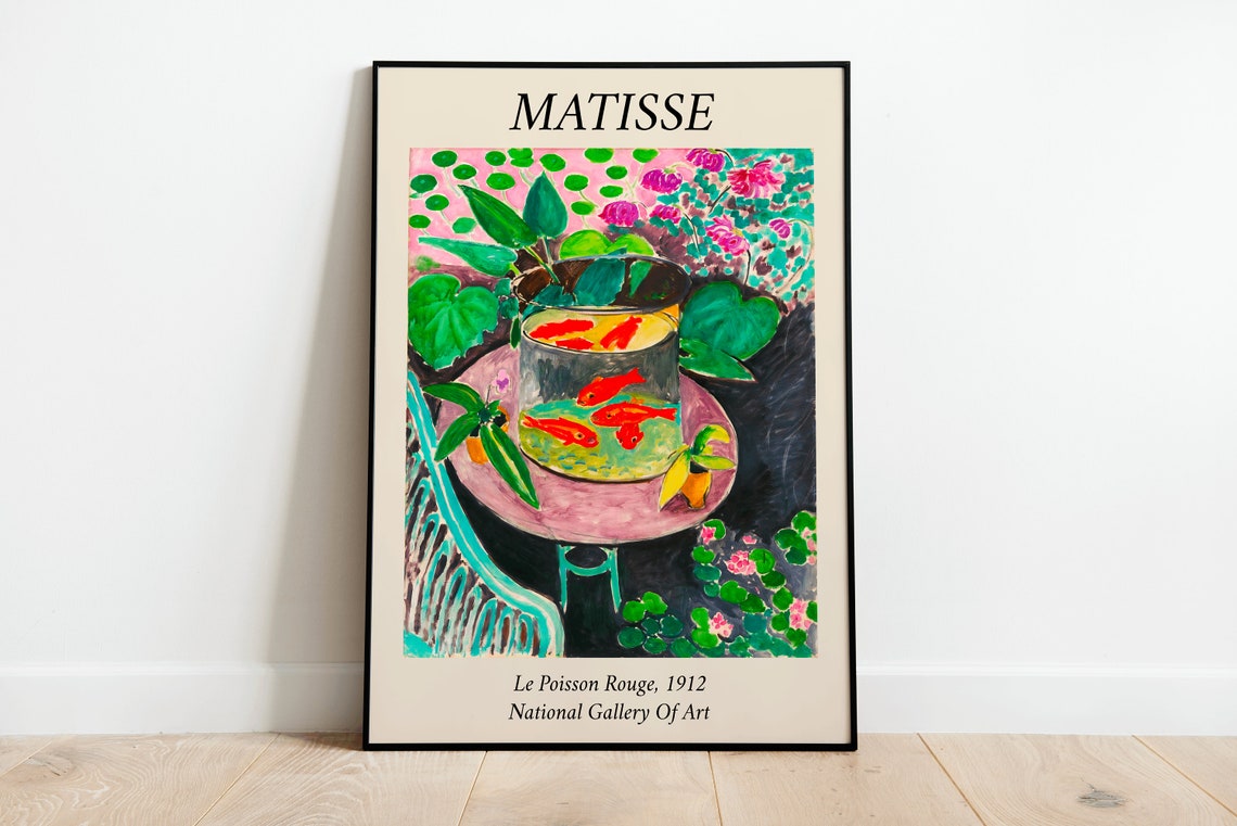 Henri Matisse Le Poisson Rouge 1912 Bordered Exhibition Poster