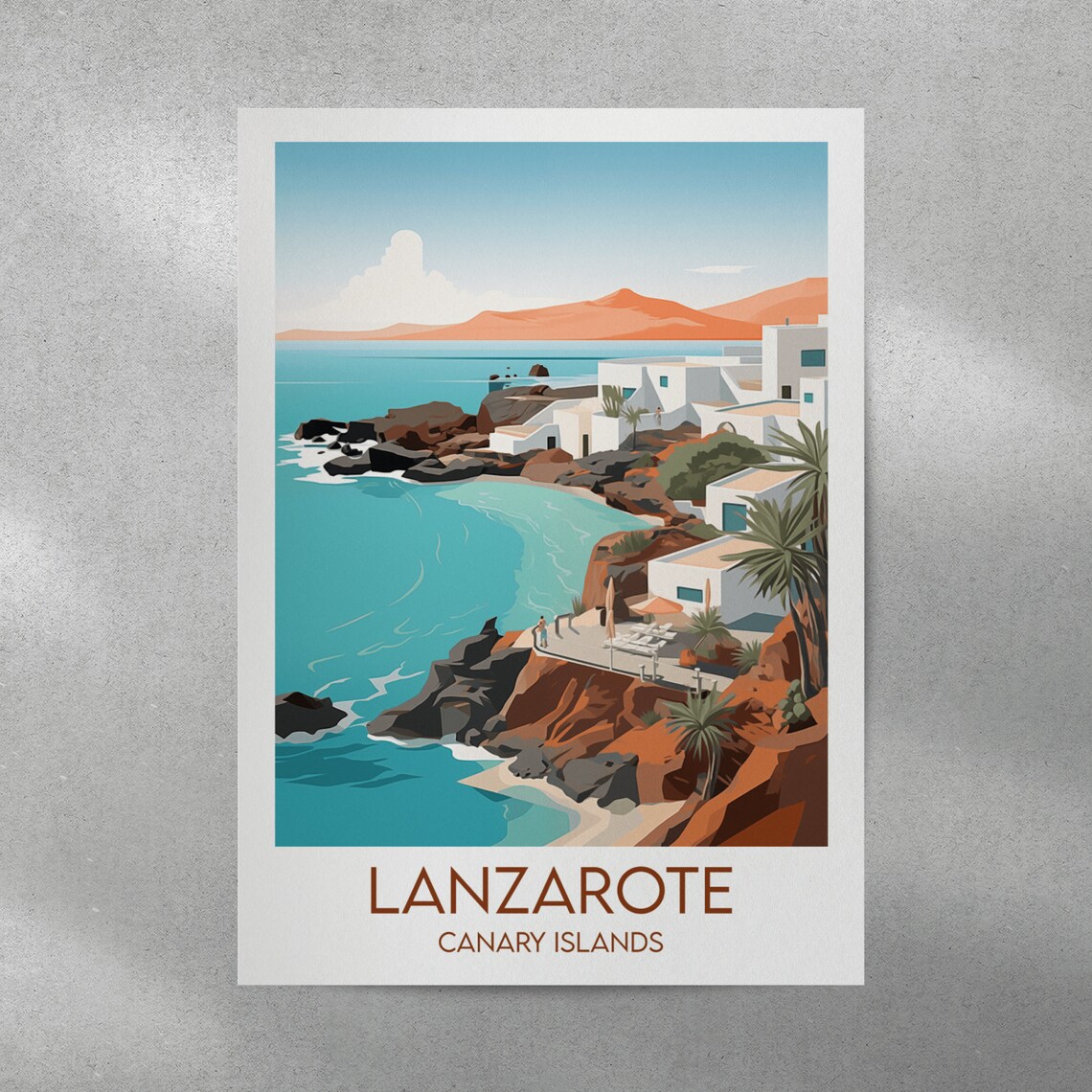 Lanzarote Travel Print Wedding Birthday Gift Poster - Image 3
