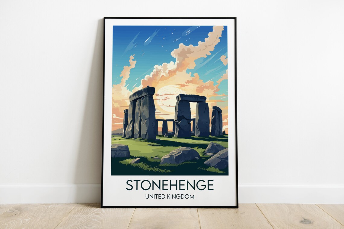 Stonehenge Travel Poster, United Kingdom