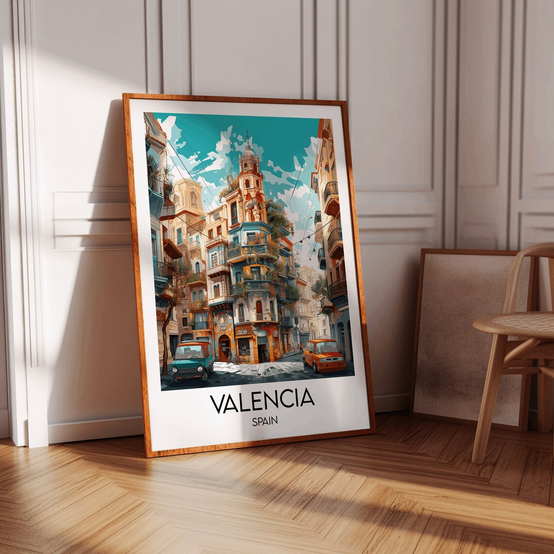 Valencia Travel Poster, Spain Custom Personalised - Image 4