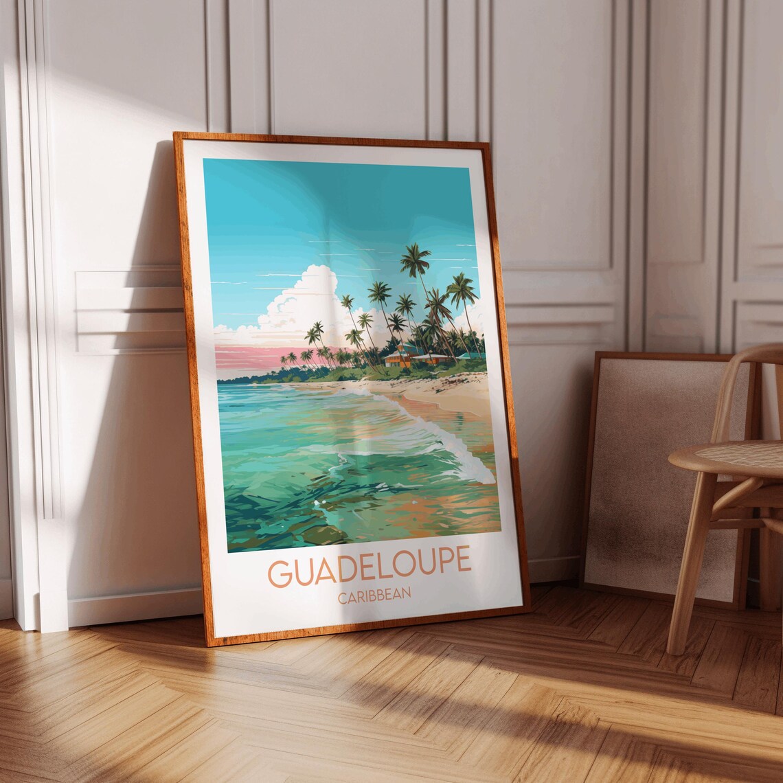 Guadeloupe Travel Poster, Custom Personalised Gift - Image 3