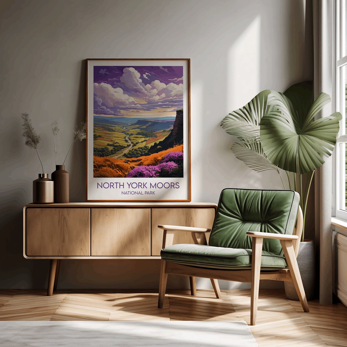 North York Moors National Park Travel Poster, England UK - Image 2