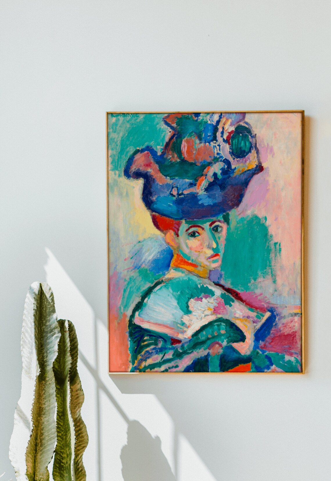 Henri Matisse La Femme Au Chapeau Fauvist Full Bleed Art Poster - Image 2