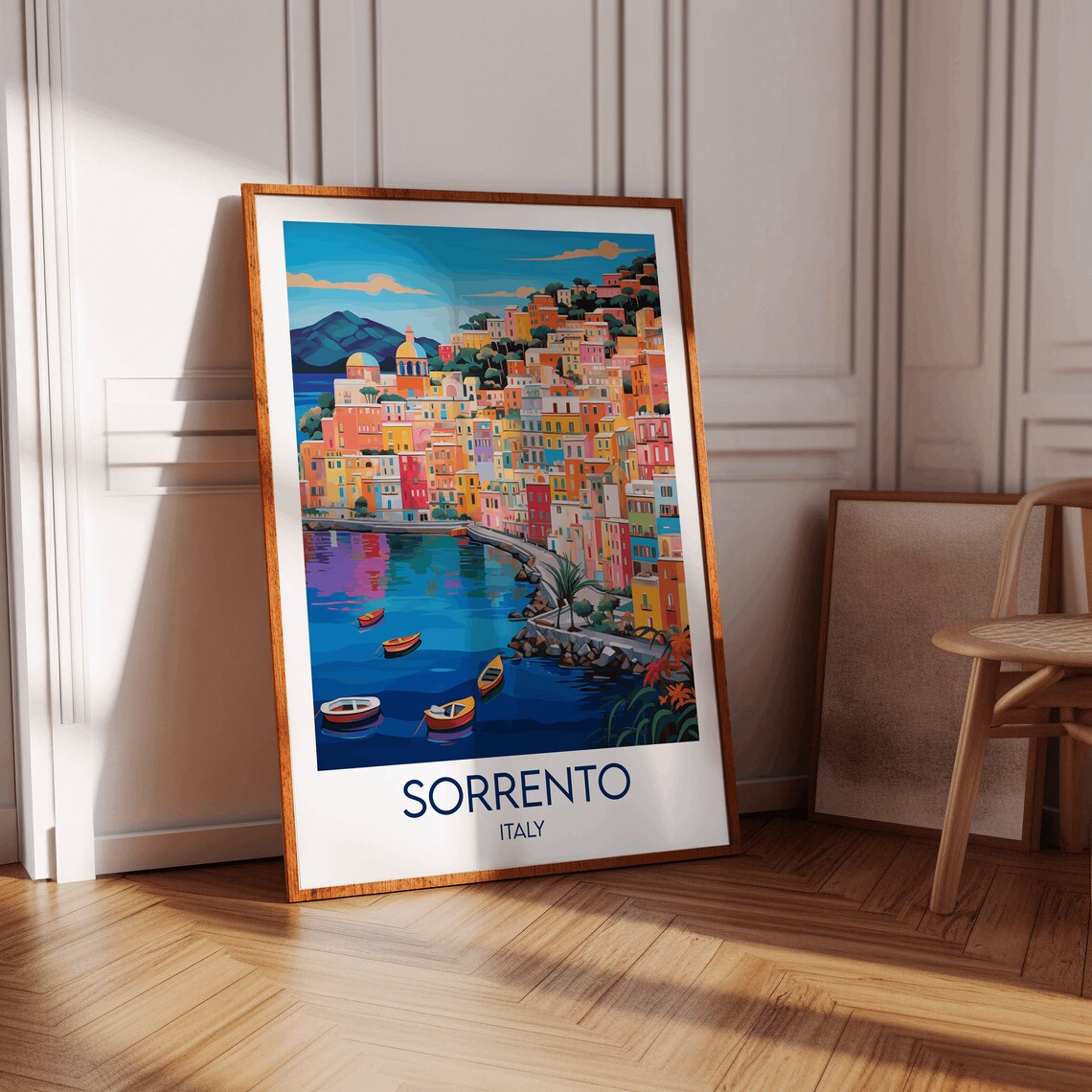 Sorrento Travel Poster, Italy Custom Personalised Gift - Image 4