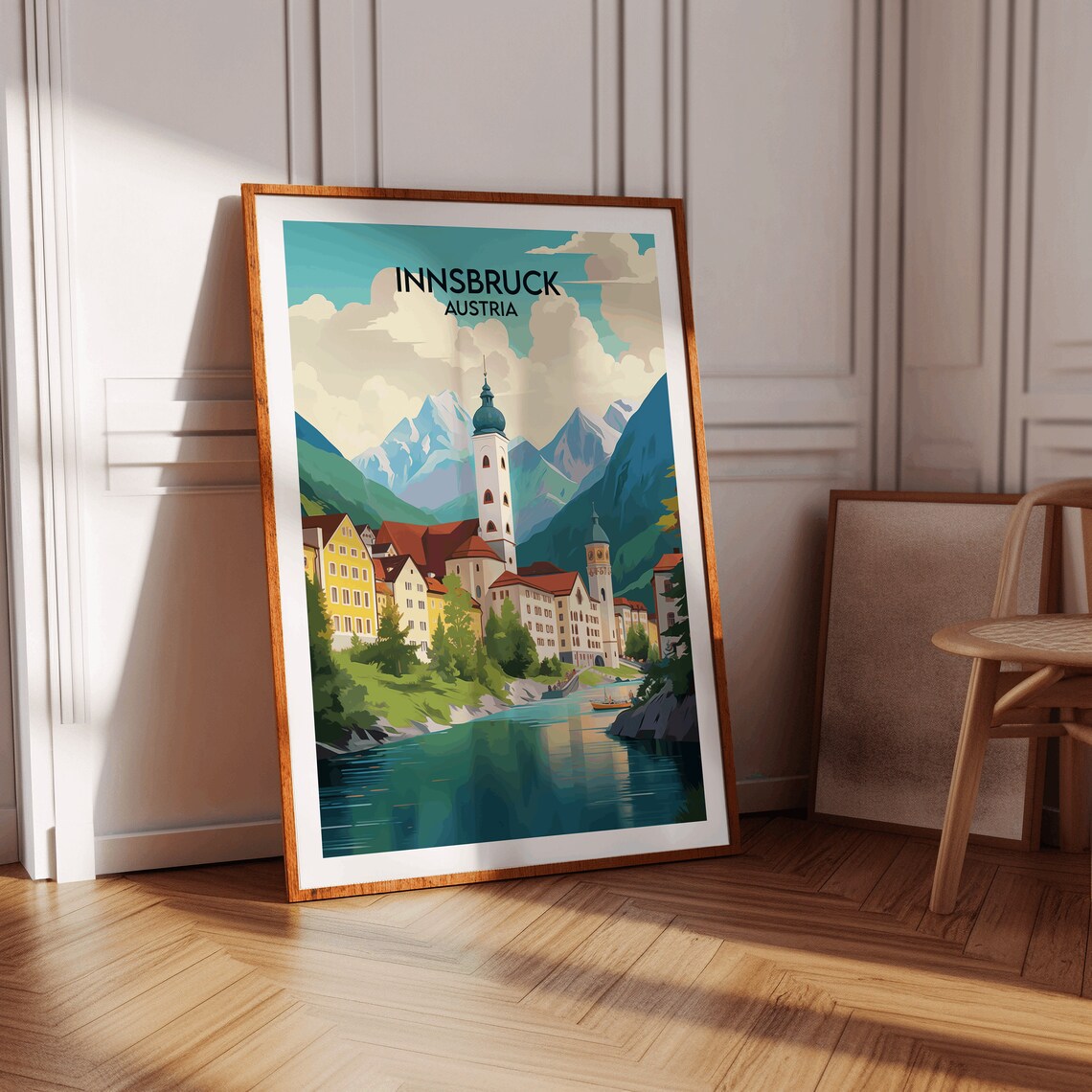 Innsbruck Travel Poster, Austria Custom Gift - Image 4