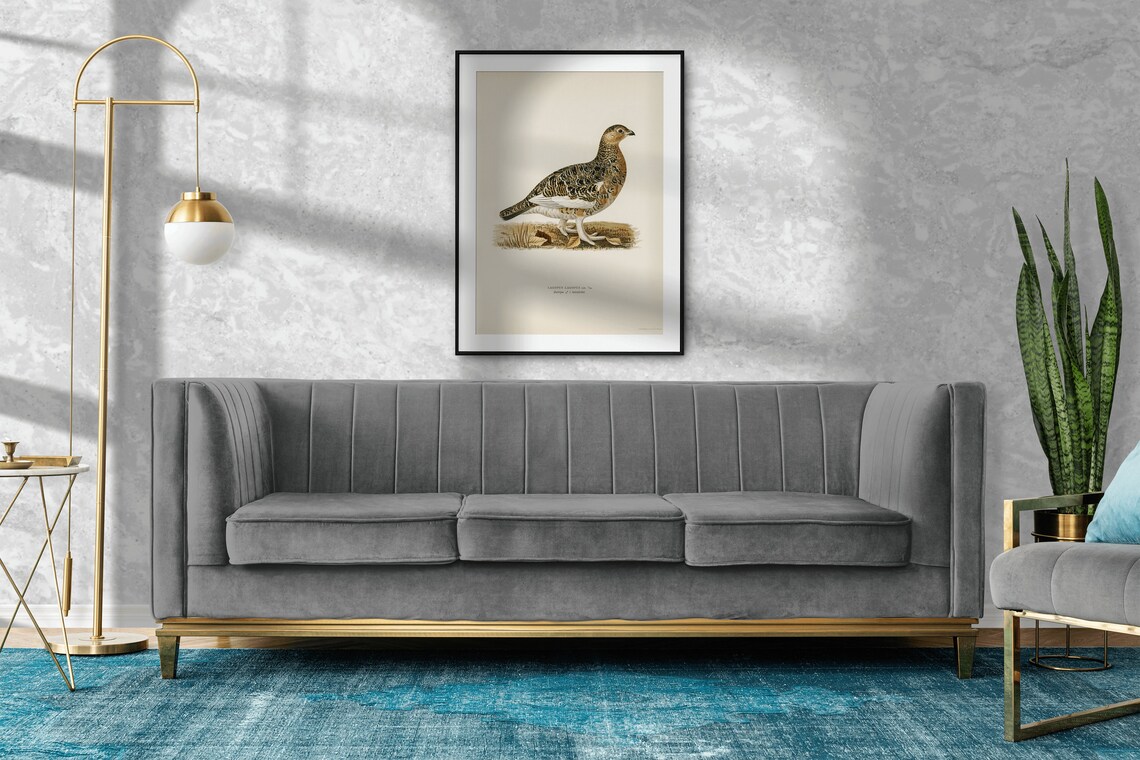 Willow Ptarmigan Male Vintage Nature Art Print - Image 2