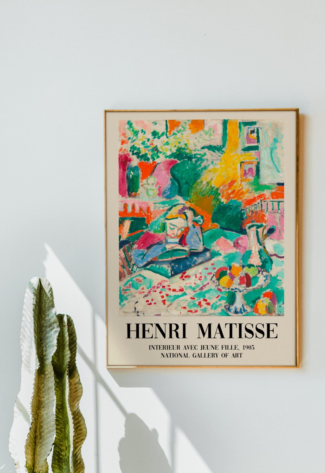 Matisse Girl Reading Modern Exhibition Art Print - Image 3