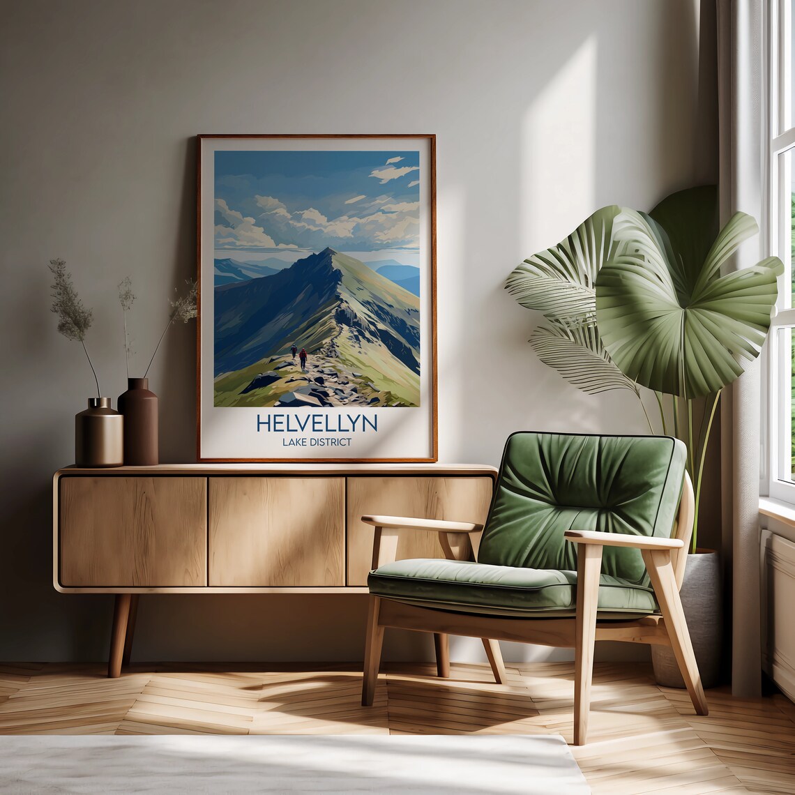 Helvellyn Travel Poster, Lake District Custom Keepsake - Image 2