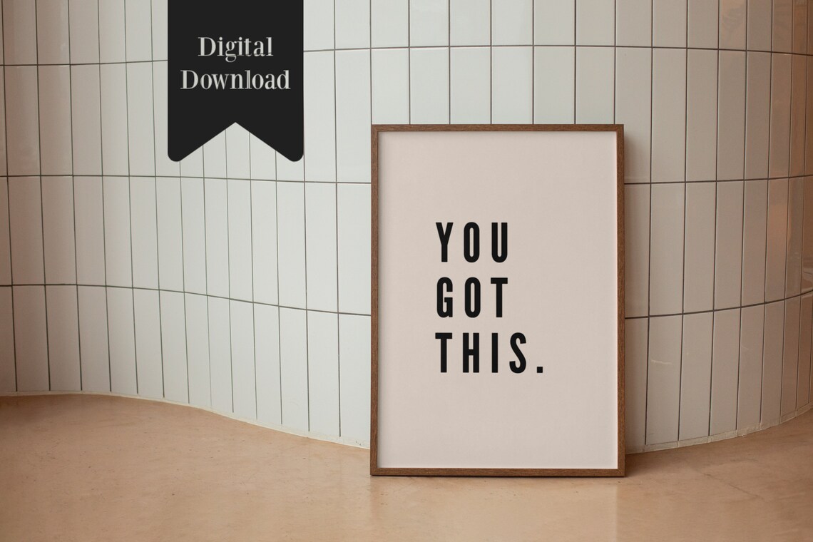 Fuck Sake Funny Minimalist Cream Quote Swear Word Art Poster - Image 4