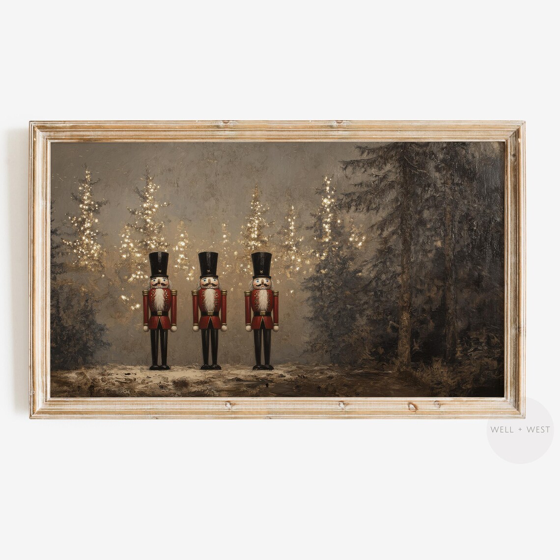Christmas Nutcracker Vintage Festive Art Print