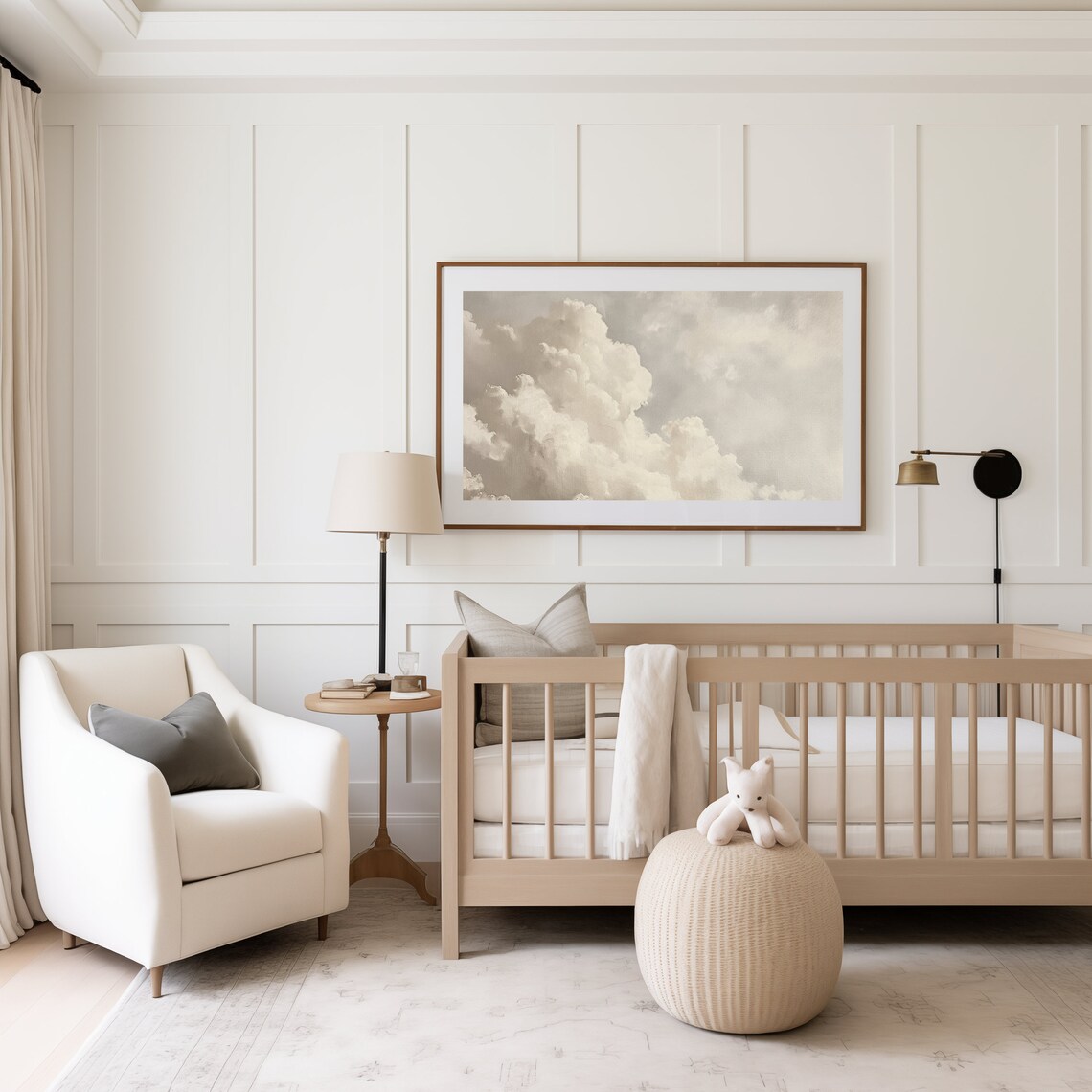 Cloud Painting Vintage Style Sky Art Print - Image 3