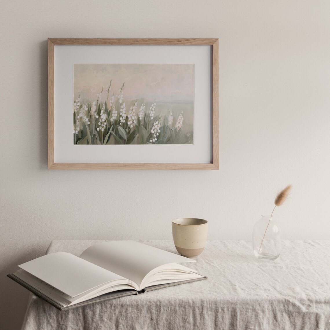 Lily Of The Valley Vintage Farmhouse Art Print - Image 2