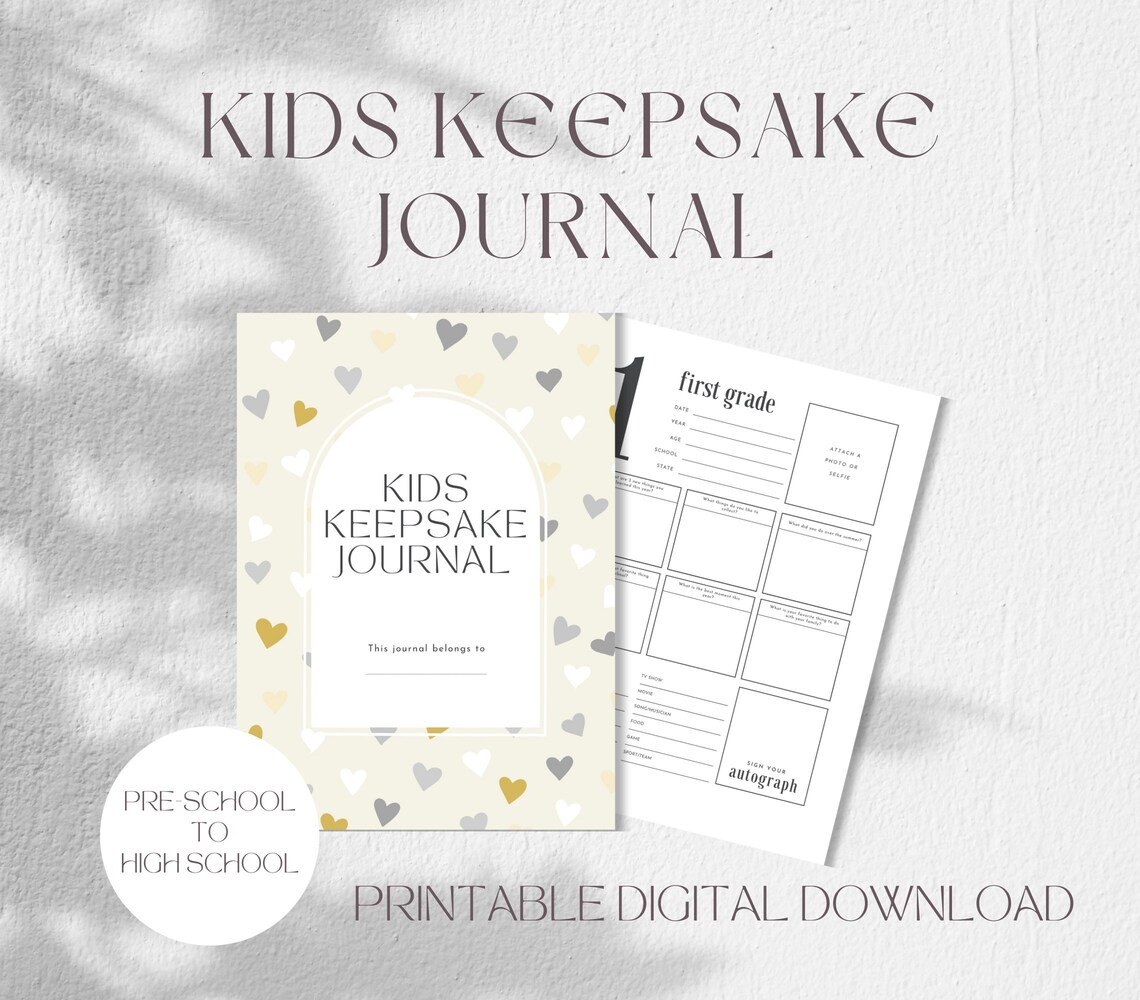 Kids Keepsake Journal, Children’s Journal