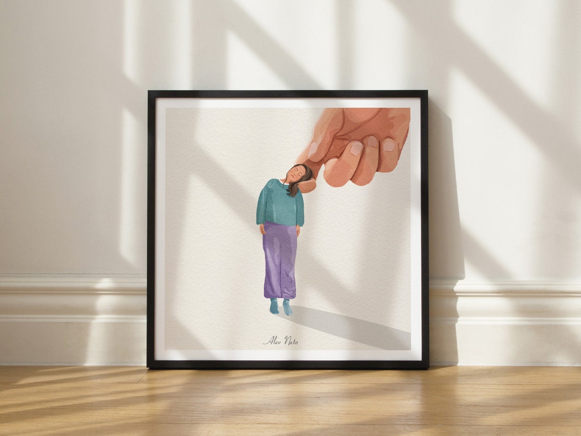 Can I Lean On You Typography Art Print - Image 3