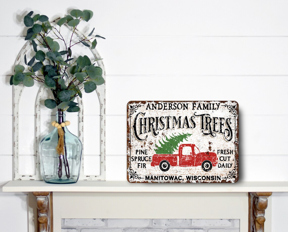 Personalized Christmas Tree Farm Sign, Farmhouse - Image 4