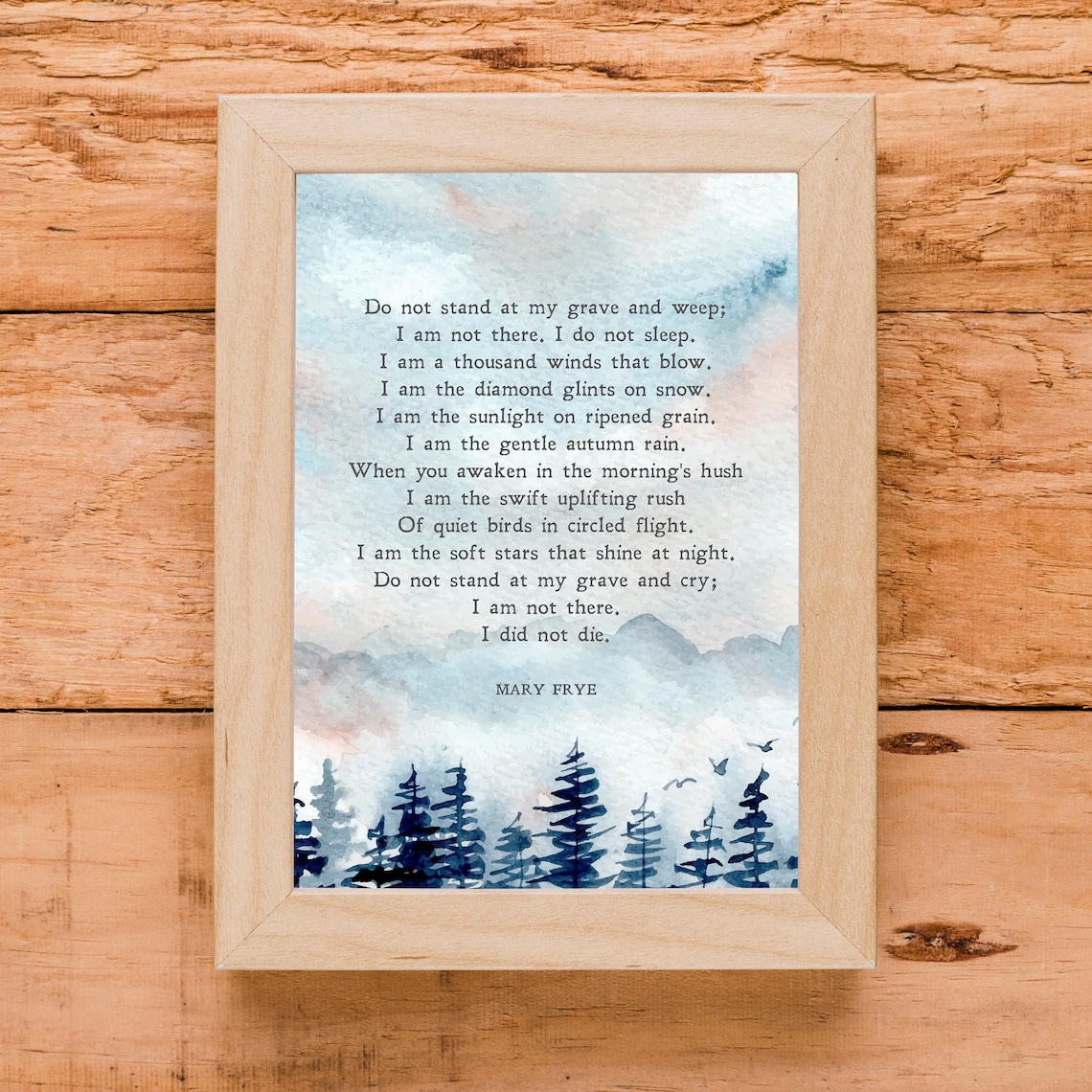 Do Not Stand At My Grave And Weep, Mary Frye Art Print - Image 3