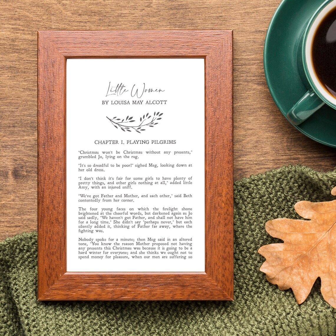 Little Women Quotes, Louisa May Alcott Minimalist Poster - Image 2