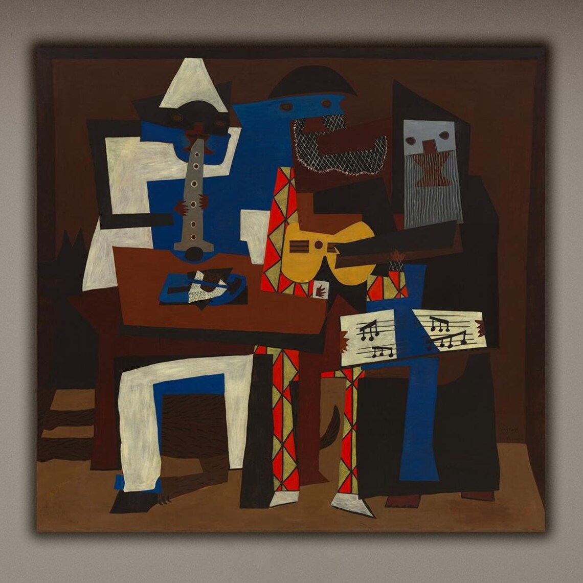 Pablo Picasso Three Musicians, Wall Art Print