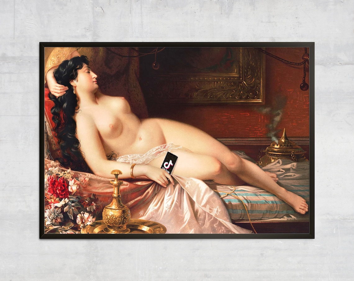 Tok Wall Art, Altered Vintage Feminist Art Print