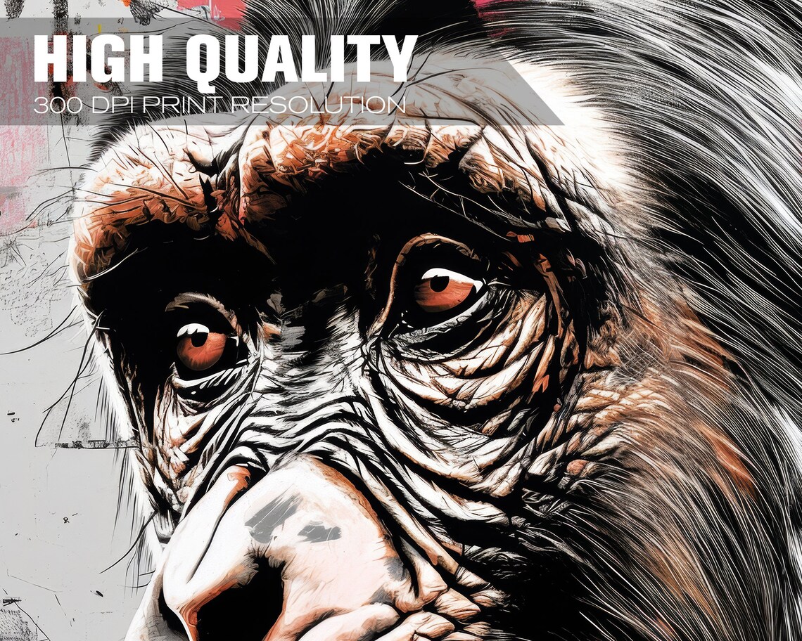 Graffiti Ape, Urban Style Abstract Illustration - Image 4